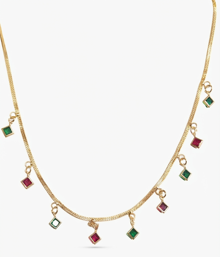 sparkle mosaic necklace