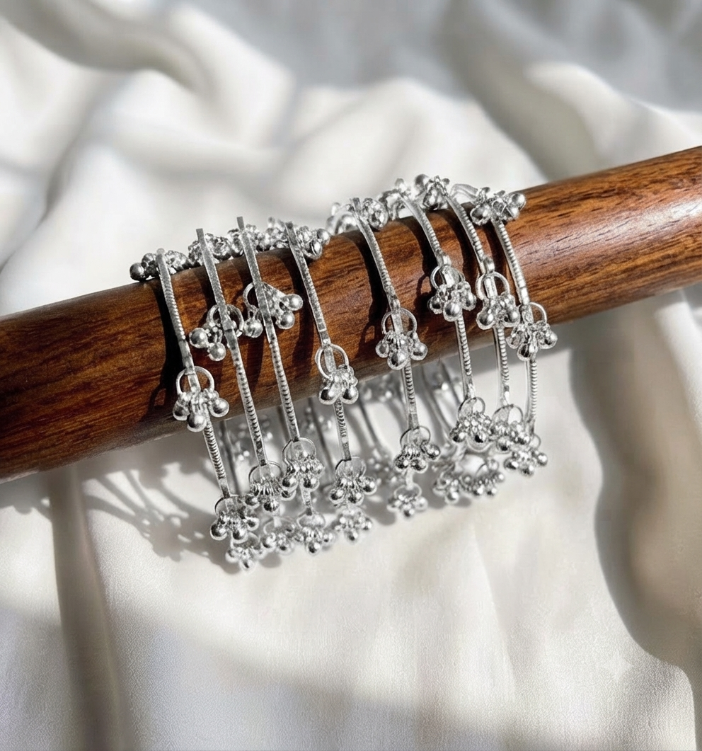 Kashmiri bangles silver