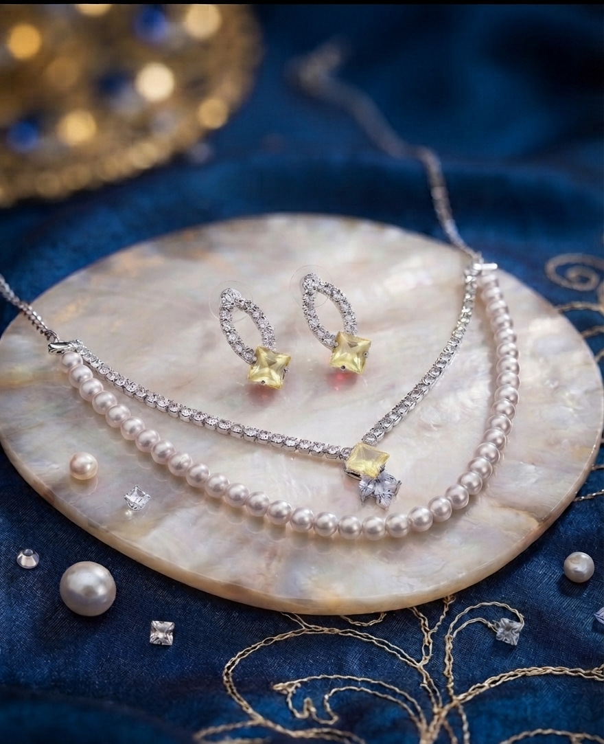 the pearl korean set (yellow)