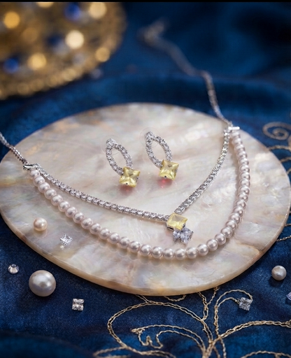 the pearl korean set (yellow)