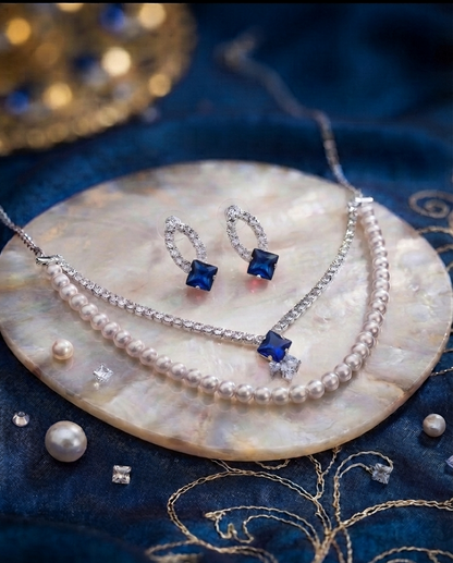 the pearl korean set (blue)
