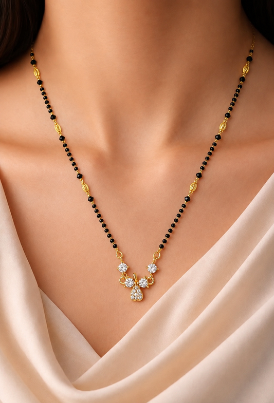 Crystal Bloom Mangalsutra