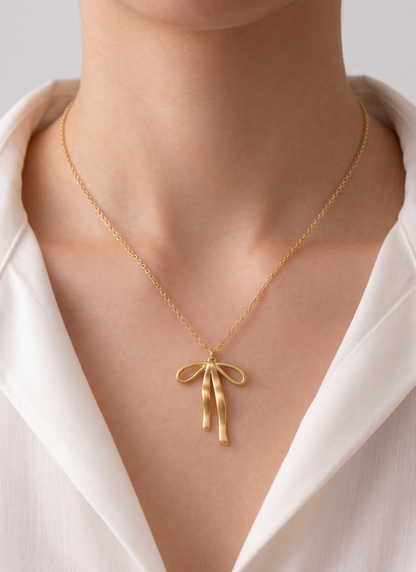 long bow necklace
