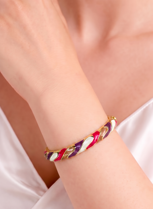 4 color enamel bangle