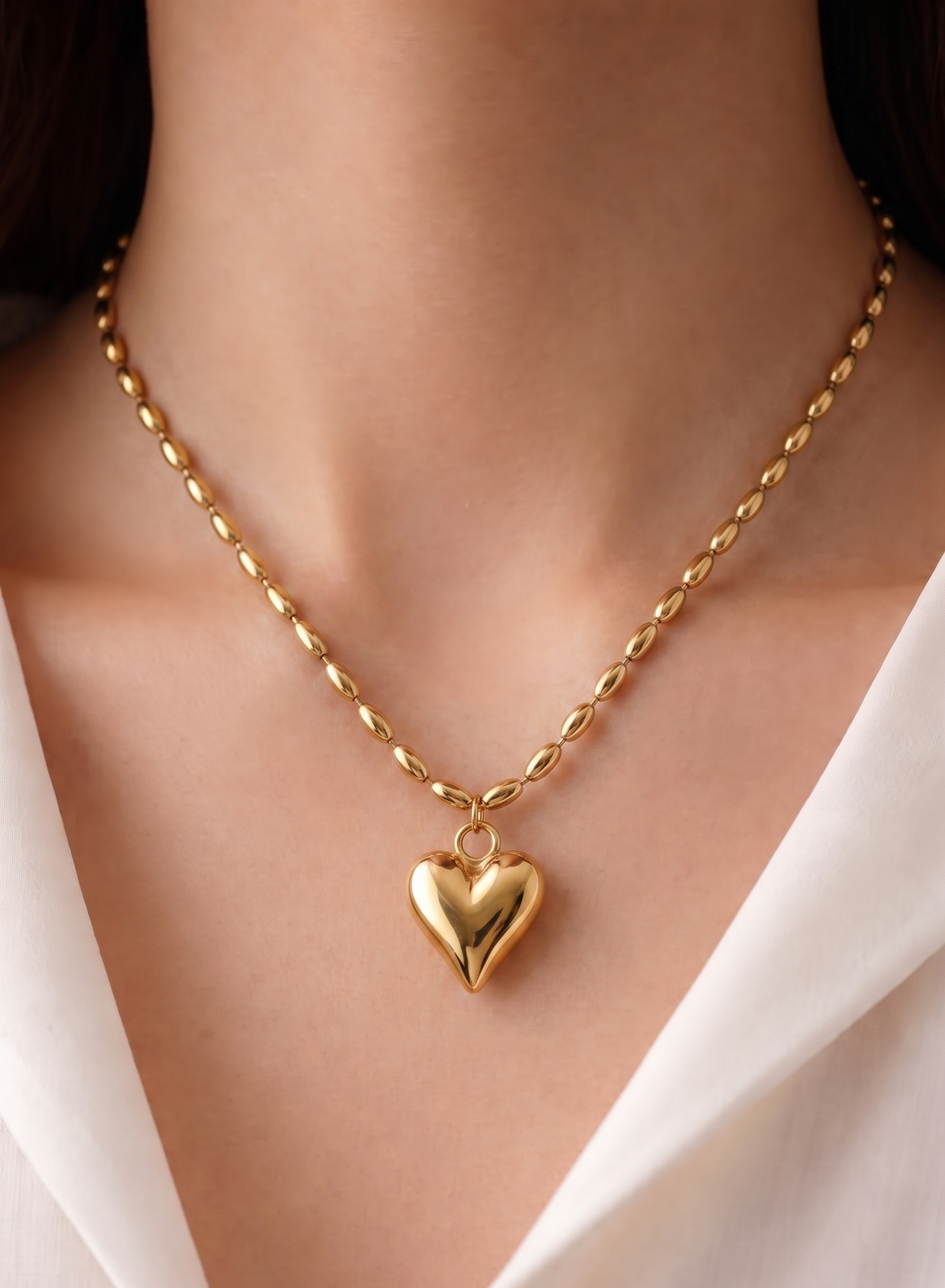 The Bead and Heart necklace