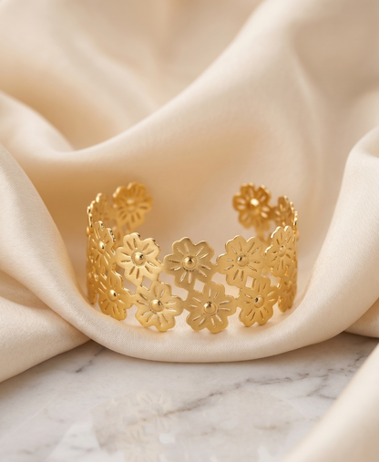 flora lattice cuff bracelet