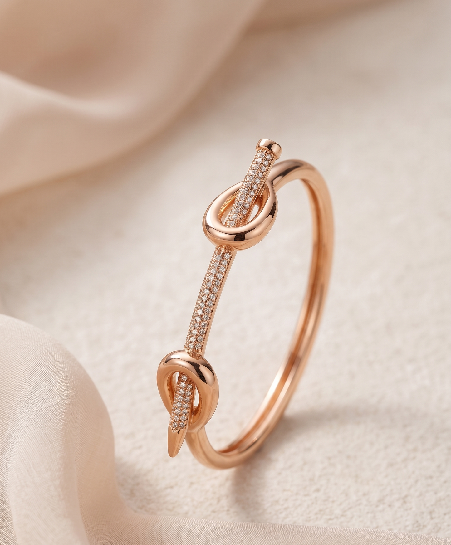 rose gold linear bond bracelet