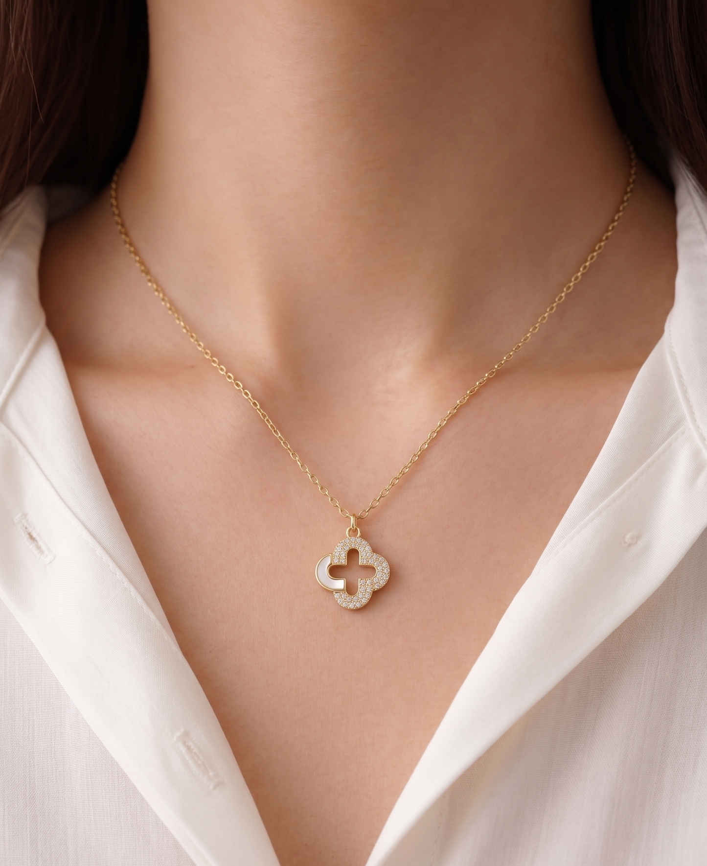 lucky clover necklace