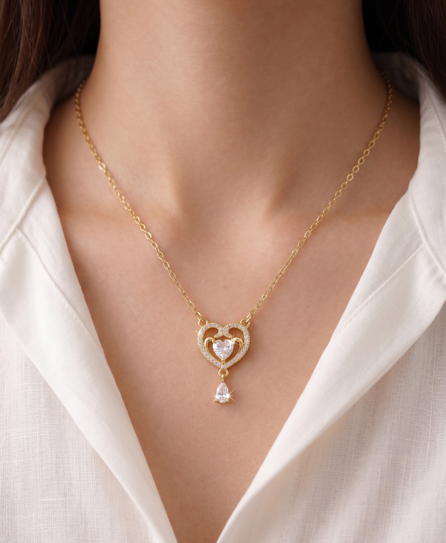royal heart neacklace