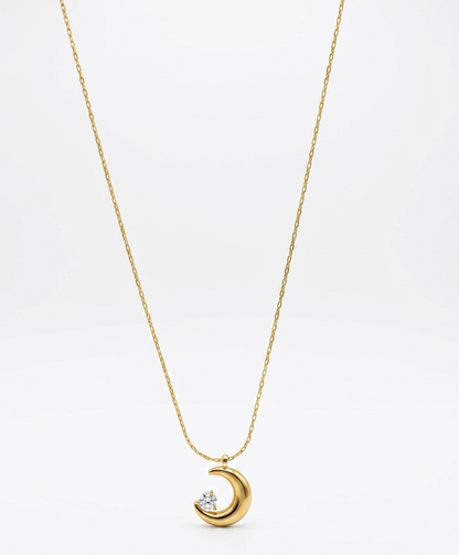 half moon pendant necklace