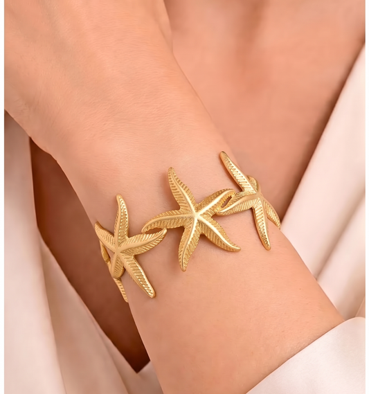 wildflora gold cuff bracelet