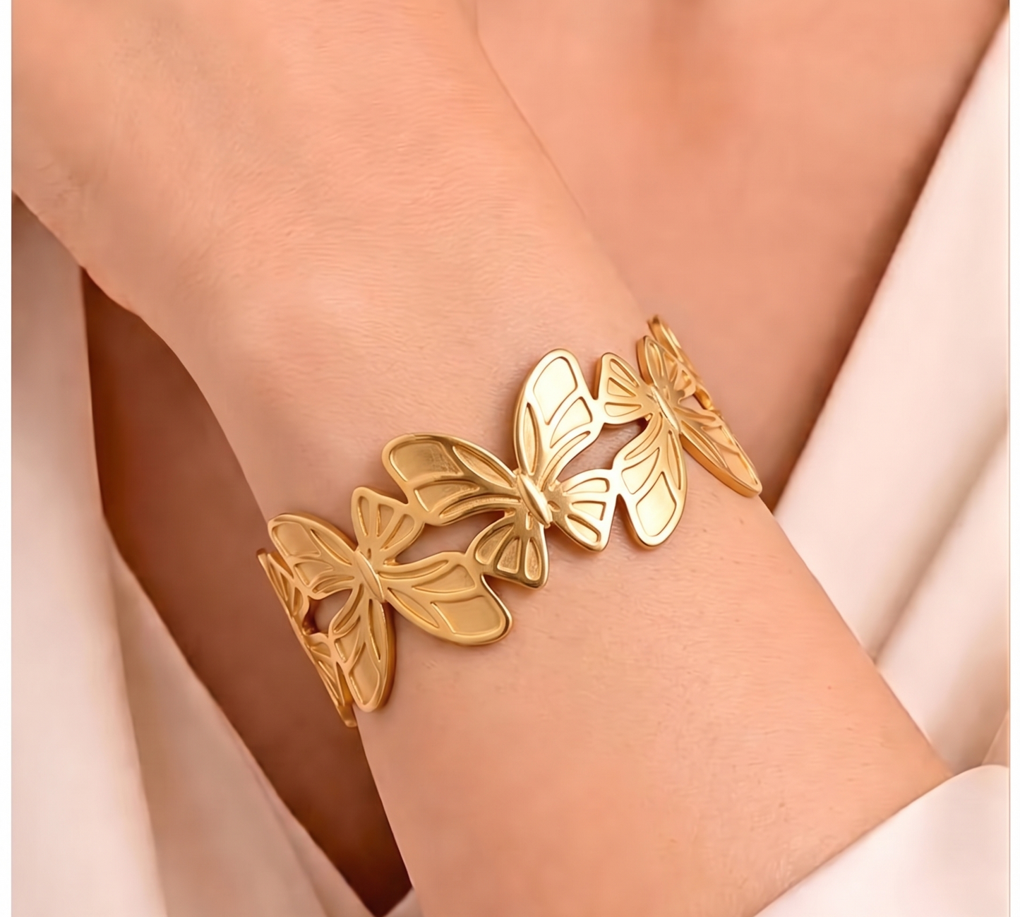 the monarch flutter cuff bracelet