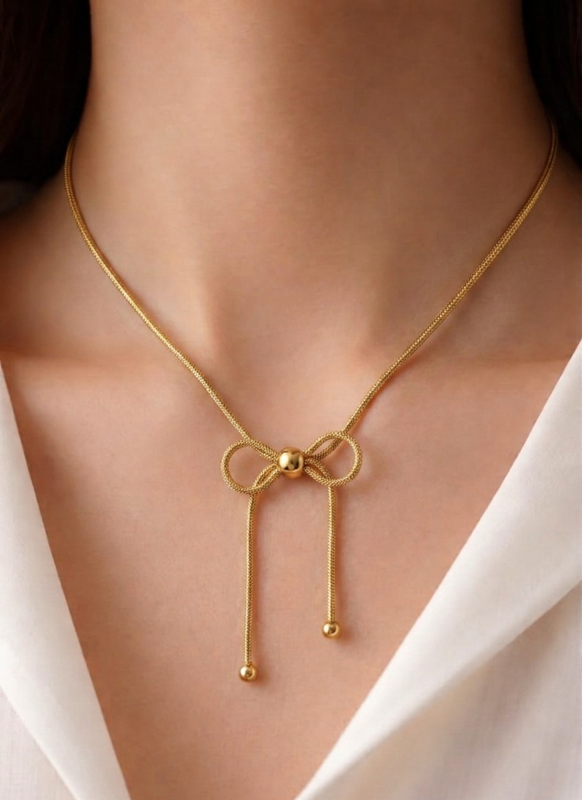 bow necklace