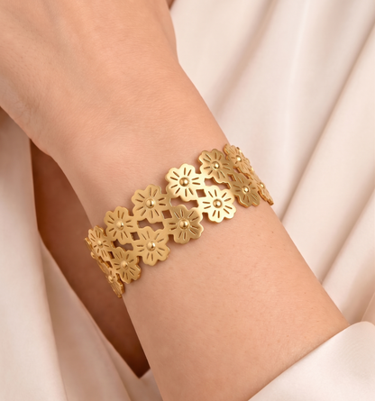 flora lattice cuff bracelet
