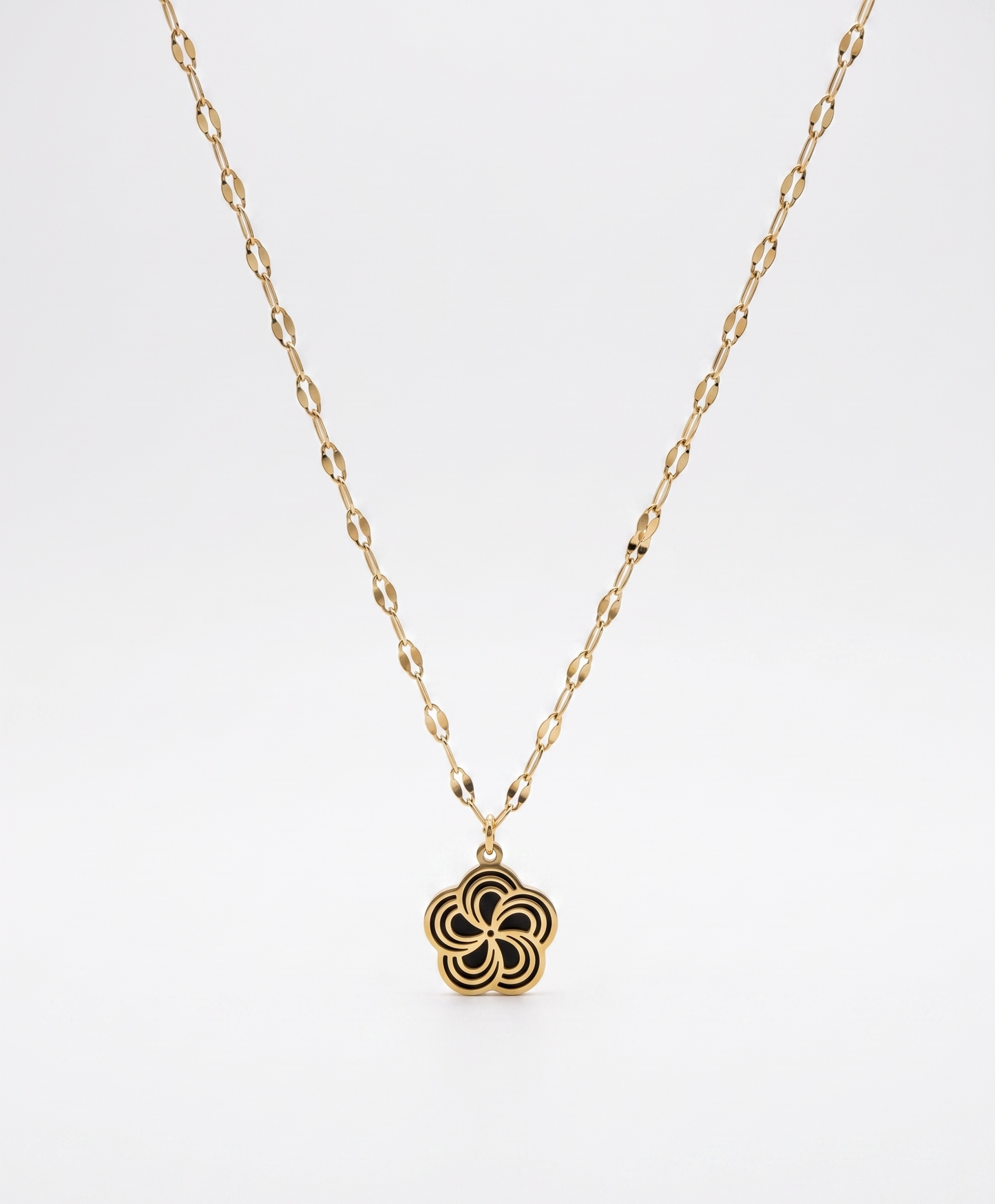 the swirl flower necklace