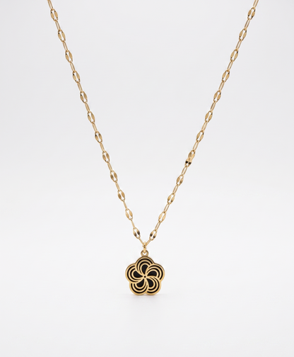 the swirl flower necklace