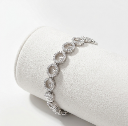 The diamond aura adjustable slider bracelet