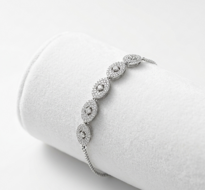 infinity loop adjustable bracelet