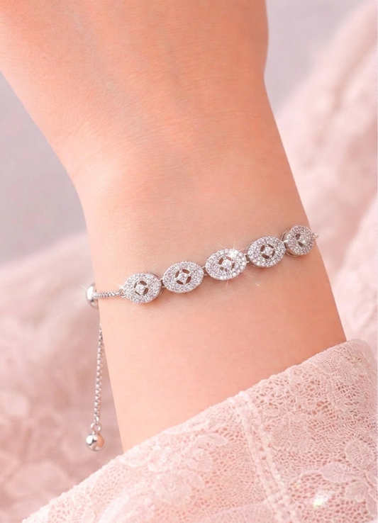 infinity loop adjustable bracelet