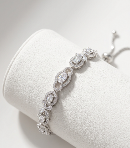 Aurelia Crystal Link Adjustable Bracelet