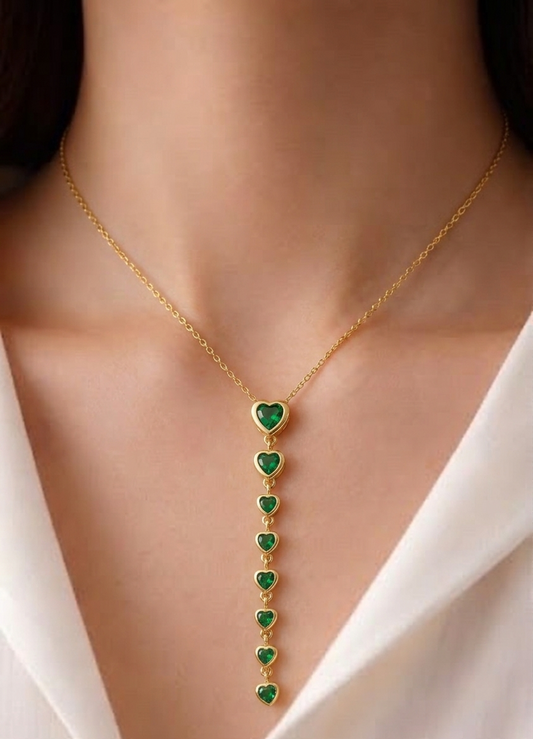 Emerald Drop Necklace