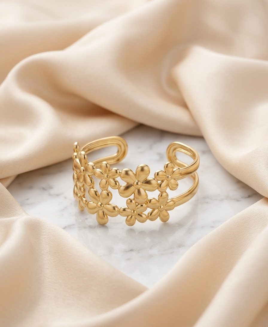 the wildflower meadow cuff bracelet