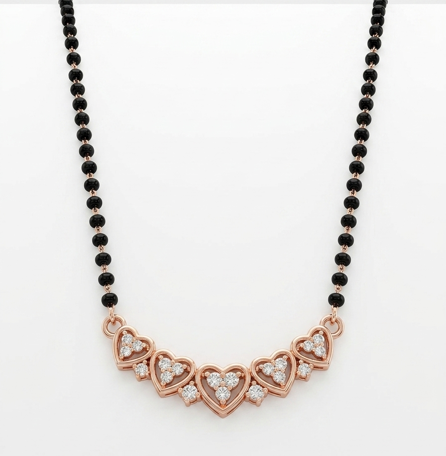The Kiara Heart Mangalsutra