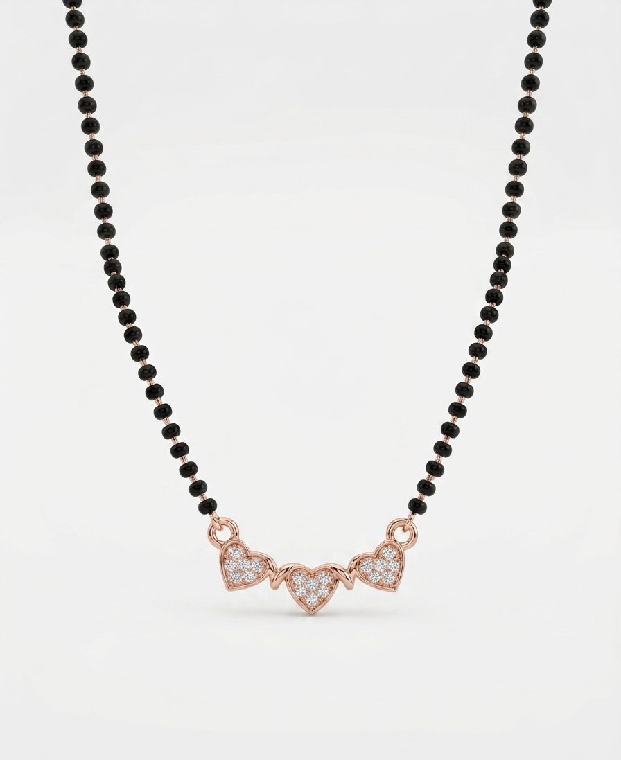Triple Heart Mangalsutra