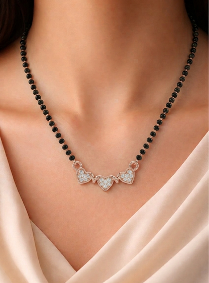 Triple Heart Mangalsutra