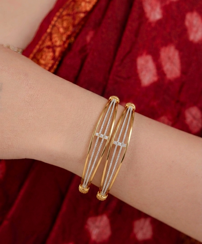 Gold & Silver Sleek Bangles
