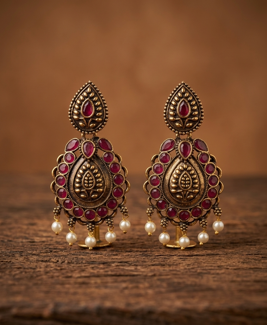 gilded heritage earings