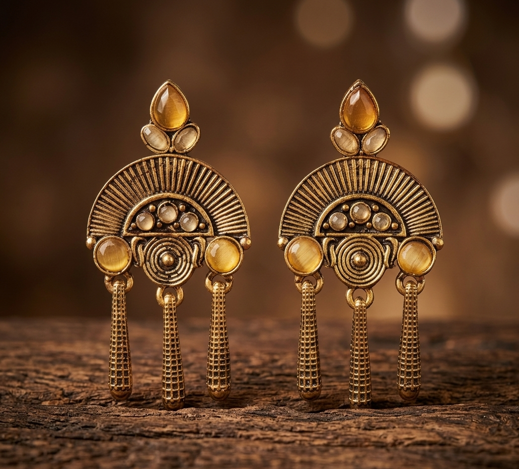 banjara spiral jhumkas