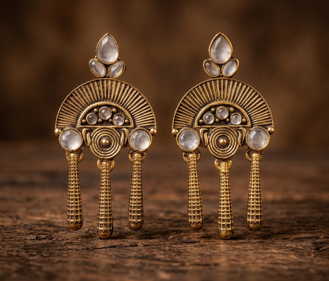 banjara spiral jhumkas