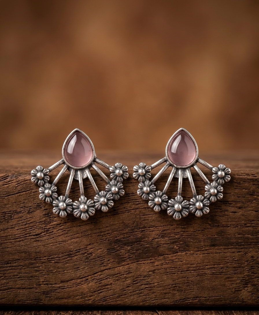 the azure blossom arc earings
