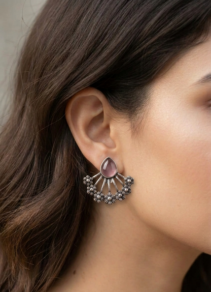 the azure blossom arc earings