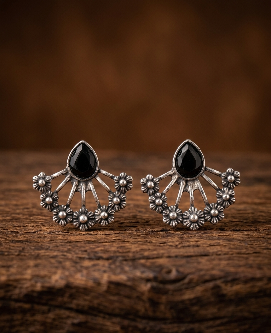 the azure blossom arc earings