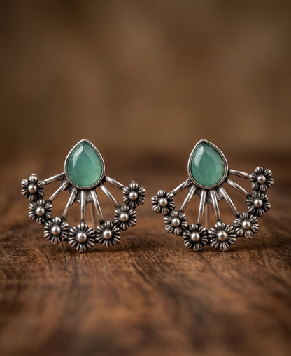the azure blossom arc earings