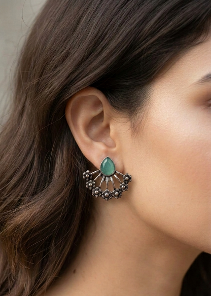 the azure blossom arc earings