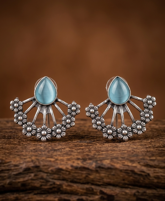 the azure blossom arc earings