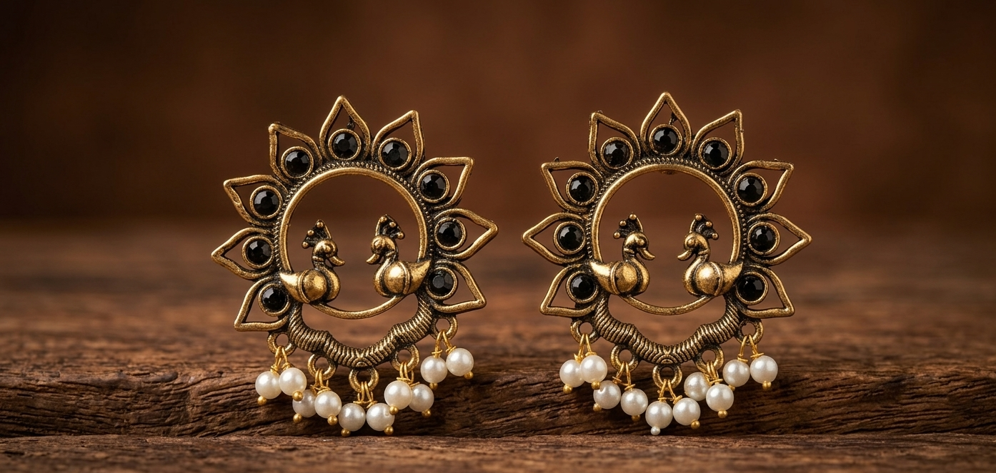 the royal peacock studs