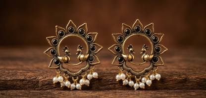 the royal peacock studs