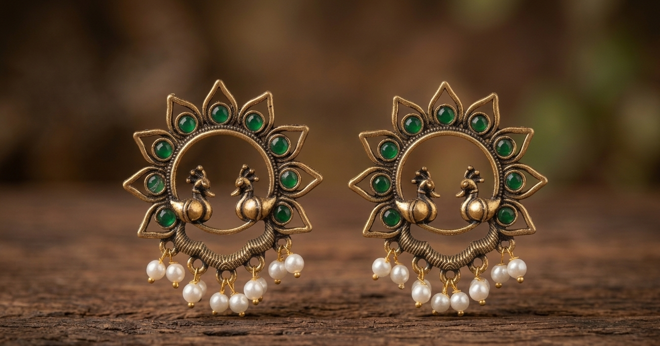 the royal peacock studs