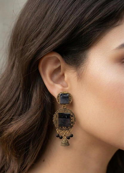 blushing jhumkas