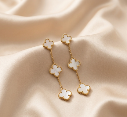 clover flower earings