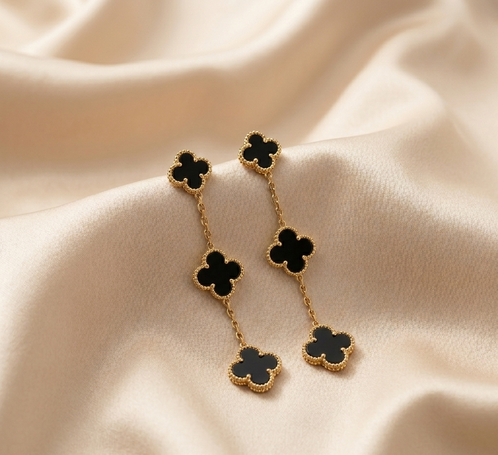 clover flower earings