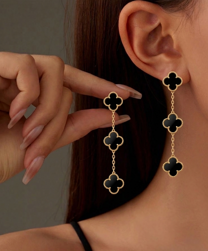 clover flower earings