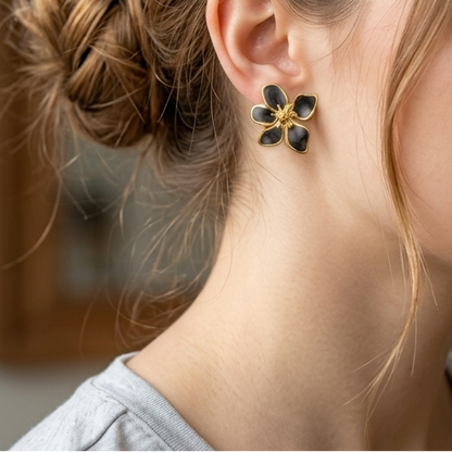 Classy flower stud