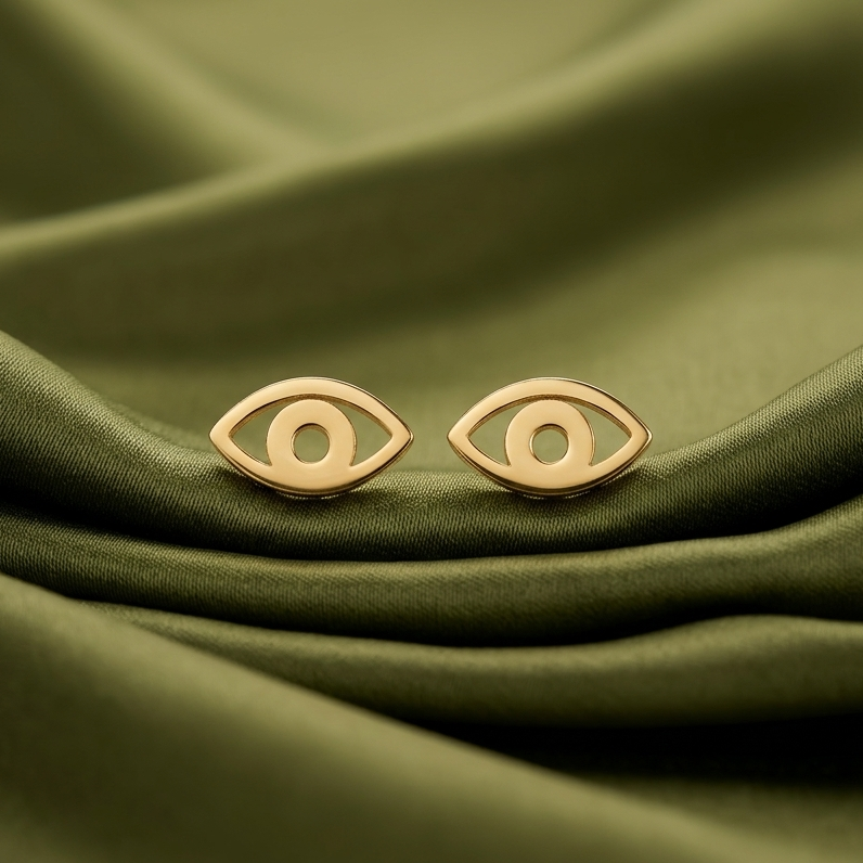 evil eye studs