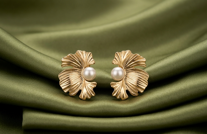 feather with pearl
