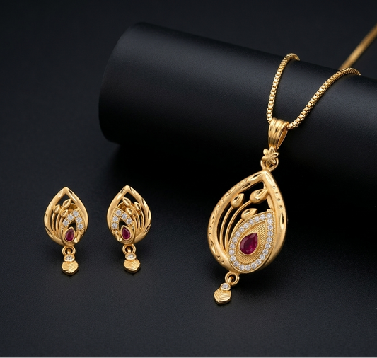 gilded leaf set